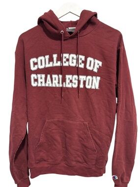 Champion Maroon College of Charleston Hooded Sweatshirt